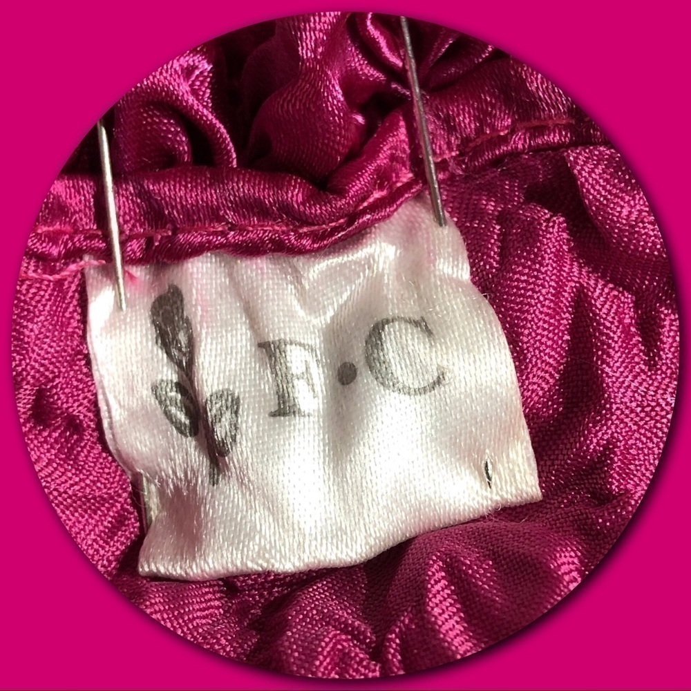 𝅺F*C Unique Sexy Bright Barbie Pink Popcorn Blouse Size OS - Picture 7 of 8